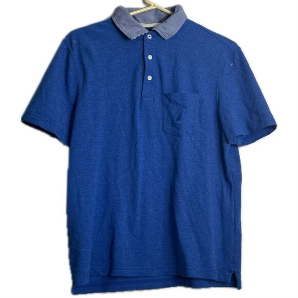 Nautica men’s size medium, short sleeve polo shirt with pocket - Picture 1 of 4